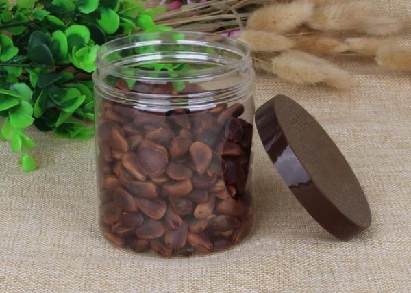 Buy cheap 550ml / 580ml Dry Food Container Clear Pet Jars PET Can PP Cap Heat Protection from wholesalers