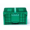 Buy cheap Space-Saving Plastic Attached Lid Turnover Tote Box for Hotel and Restaurant Supplies from wholesalers