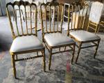 Wedding Party Event Golden Stainless Steel frame Wedding Chair Chiavari Chair
