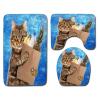Buy cheap Creative Cute Cat Toilet Mat Set Personalized Dog Toilet Tank Cover Set from wholesalers