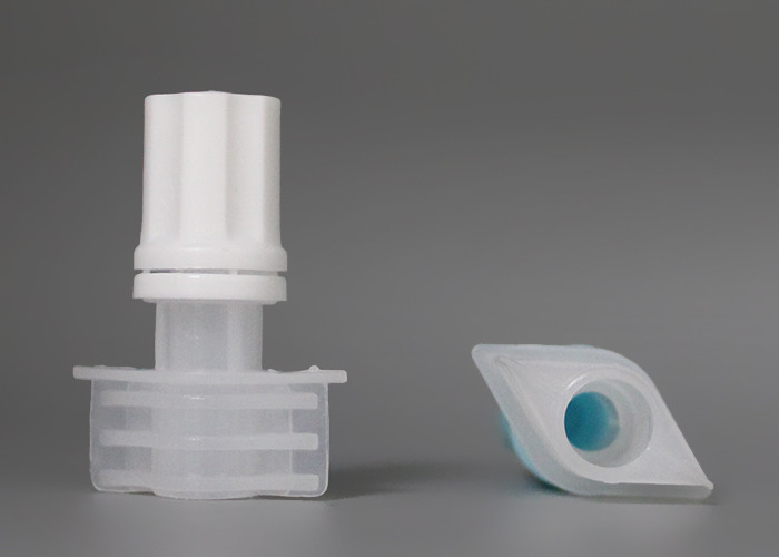 Five Millimeter Pour Spout Covers PE Plastic For Skin Care Pouch Packing
