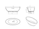 Buy cheap Solid Surface Artificial Stone Bathtub Oval Freestanding Soaking Tub from wholesalers