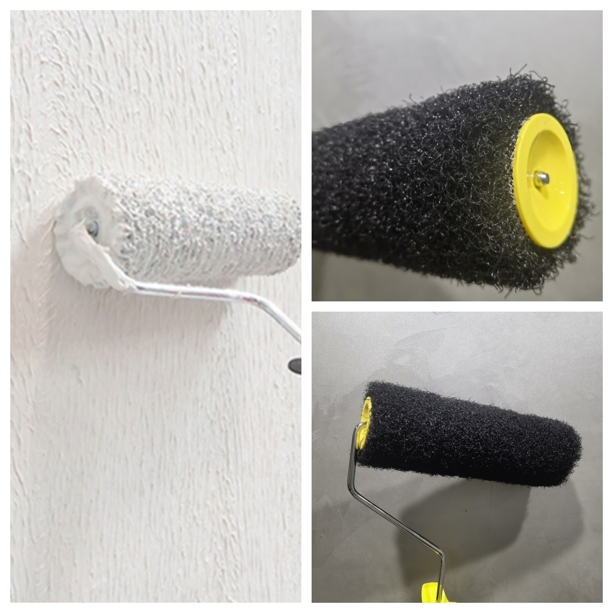 230mm Dry Wall Putty Roller Plastering Roller With Double Color Rubber Handle