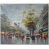 Buy cheap Framed Paris Street Scene Oil Painting Oil On Linen For Living Room Deco from wholesalers