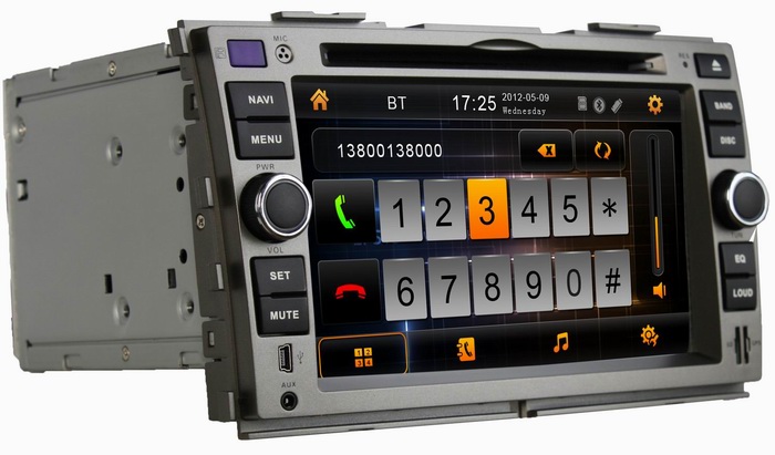 Car audio player for Kia Forte 2008-2011 with autoradio DVD GPS TV OCB-7045