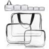 Buy cheap Waterproof Zippered 6 Pack Clear PVC Toiletry Bag With Handle from wholesalers
