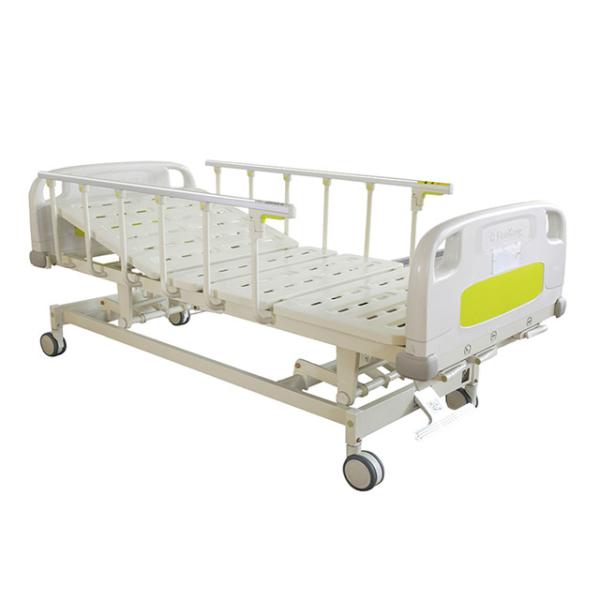 Buy cheap Movable ABS Two Cranks Elderly Hospital Bed Nursing Homecare Bed Manual Hospital Bed from wholesalers
