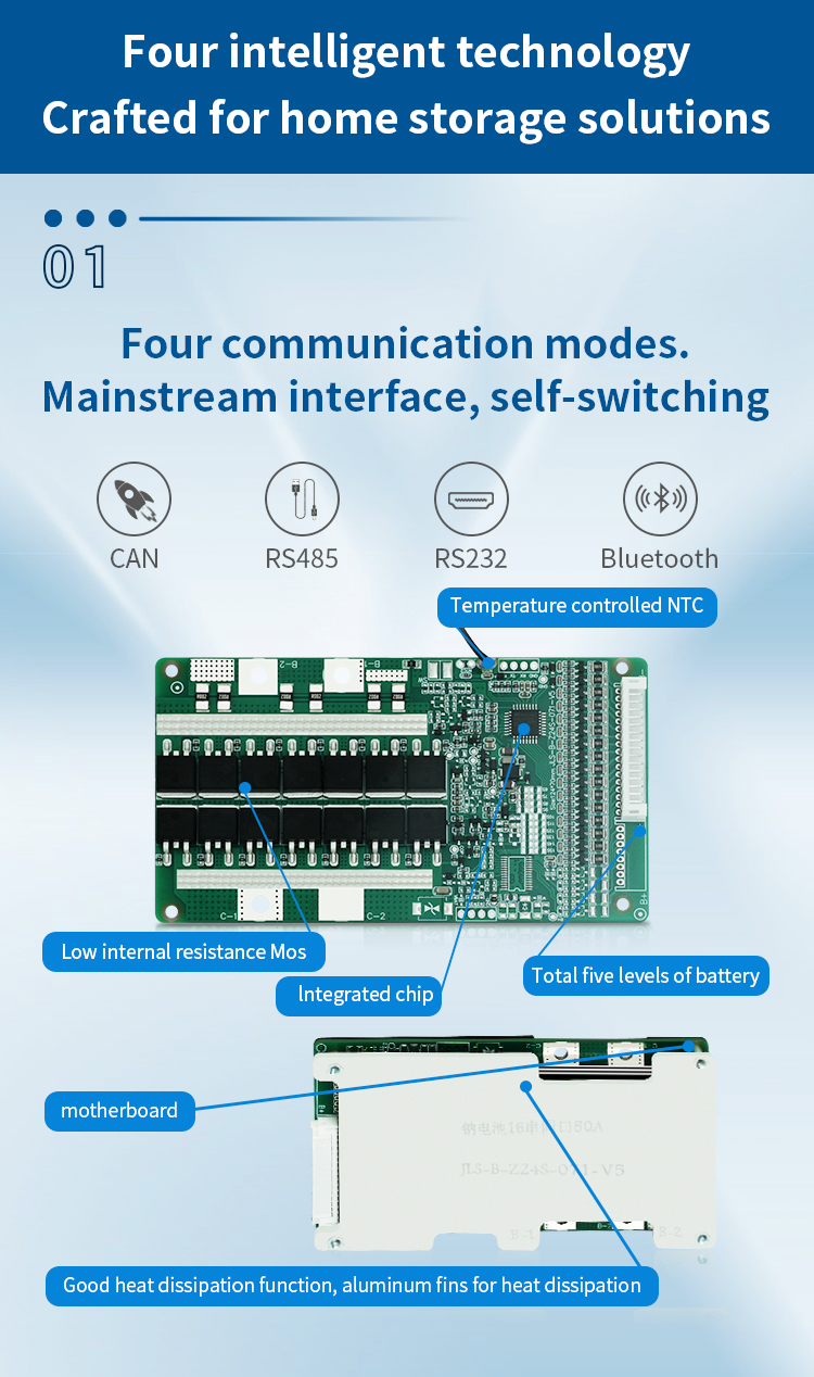KLS Smart LiFePO4 & Lithium Li-ion Battery Active Cell Balance Equalizer BMS