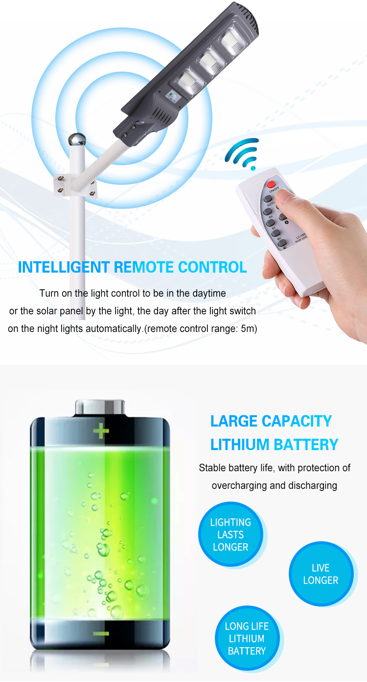StreetLight Ip65 Outdoor Waterproof Solar Light 30w 60w 90w 120w 150w Integrated All In One Led Solar Street Light