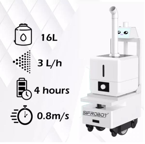 Buy cheap Automatic 16L Robots Disinfecting Hospital Rooms Dry Disinfectant Liquid For Fog Machine from wholesalers