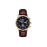 Buy cheap Hardened Glass Leather Wristband Watch , Quartz Stainless Steel Watch 10ATM from wholesalers