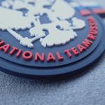 silicon badge Waterproof SGS Rubber Patches For Clothing silicone clothing