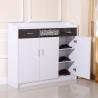 Buy cheap Melamine MDF Wood Shoe Cabinet Cabinet 3 Doors 100cm Height from wholesalers