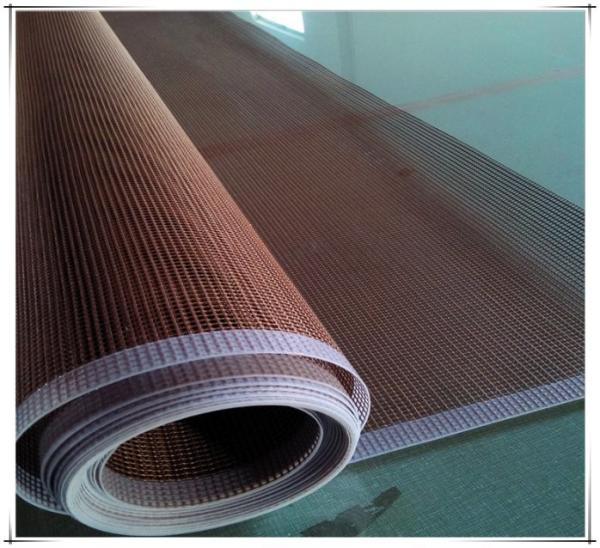 Buy cheap Tan Brown Mesh UV Dryer Conveyor Belt For UV Glue UV Ink from wholesalers