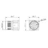 Buy cheap 150V 10mm Cable M23 Female Connector Rigoal Waterproof Straight Power from wholesalers