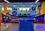 Children'S Fairground Rides Double Track Floating Car 1 Year Warranty