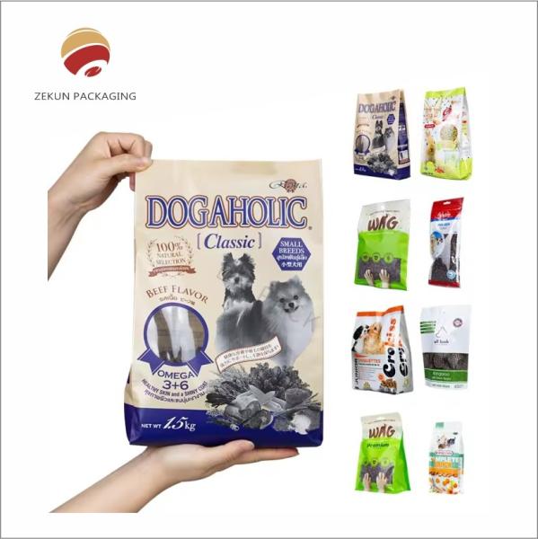 Buy cheap Zipper Top Matt Finish Pet Food Packaging Bags Fading Resistance from wholesalers