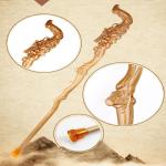 Outdoor Handcrafted Wooden Walking Sticks 90cm Non Slip