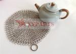 Weld Type Round Rings Stainless Steel Chainmail Cleaner For Glass