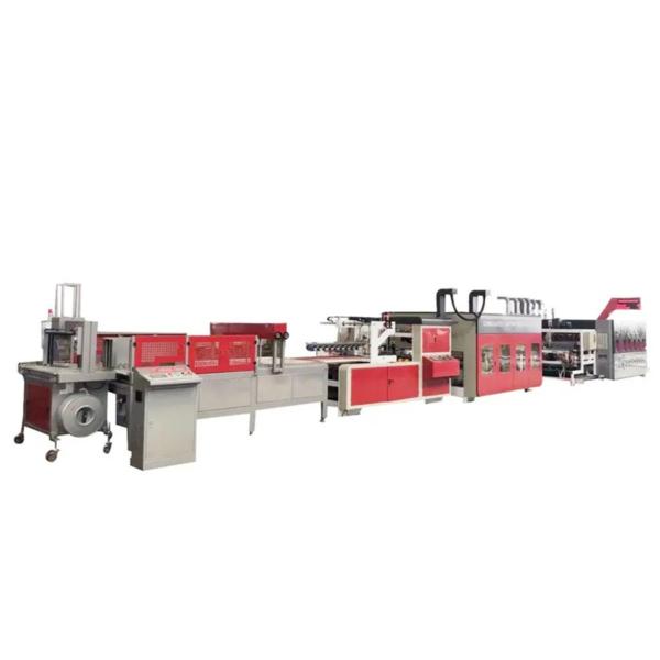 Buy cheap 400mm Corrugated Cardboard Feeding Printing Slotter Die Cutting Folding Gluing Machine from wholesalers