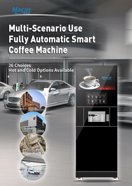 Buy cheap Professional Shopping Mall Self Service Commercial Coffee Machines Coin Bill Credit Card Payment from wholesalers