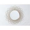 Buy cheap Living Room Rose Gold Spider Web Metal Wall Art Mirror from wholesalers