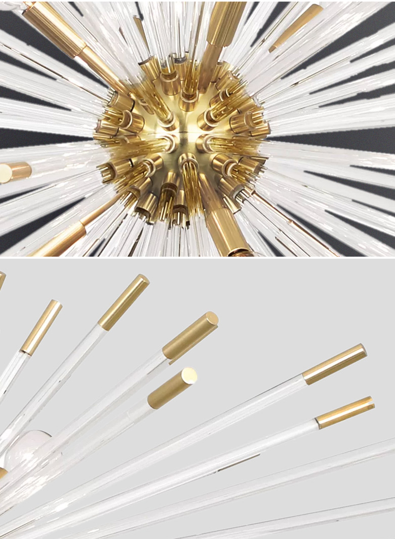 Creative Led Chandelier For Living Dining Room Modern Glass Hanging Lamp sputnik chandelier(WH-MI-314)