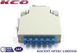 DIN RAIL Fiber Optic Terminal Box Single Mode SC Simplex 6 Ports KCO-DINRAIL-SC