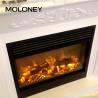 Buy cheap 30In Small Electric Fireplace Bevel Edge Simulated Charcoal LED Light Wood Burning from wholesalers
