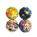 Indoor Outdoor Play Space Galaxy Bouncy Ball Stress Ball for Hand-eye Coordinati