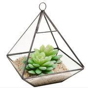 Buy cheap 2016 new hanging clear glass prism air plant terrarium tabletop succulent plants holder from wholesalers