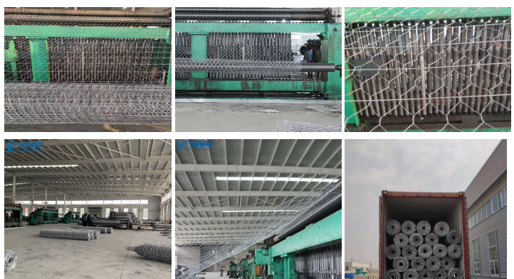 2x1x1m Galvanized Wire 4.0mm Woven Gabion Baskets 12