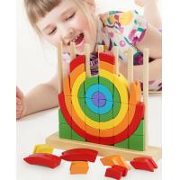 Buy cheap Eco Friendly Washable Kindly Toys Montessori Puzzles Education Wooden Rainbow product