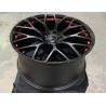 Buy cheap 5x130 matt black color and red line 22x10 wheels forged wheels for mercedes G class from wholesalers