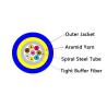 Buy cheap Outdoor Broadcast 8 Core G657A1 Armored Fiber Optic Patch Cord from wholesalers