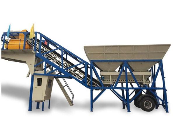 Buy cheap Industrial Belt Type Mobile Concrete Plant Ready Mix Small Portable Cement Plant from wholesalers