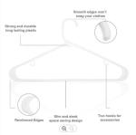 White Thick Plastic Hangers , Wardrobe Giant Tubular Plastic Hanger