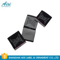 Buy cheap Black Color Personalized Custom Fabric Labels For Clothes , Logo Design product