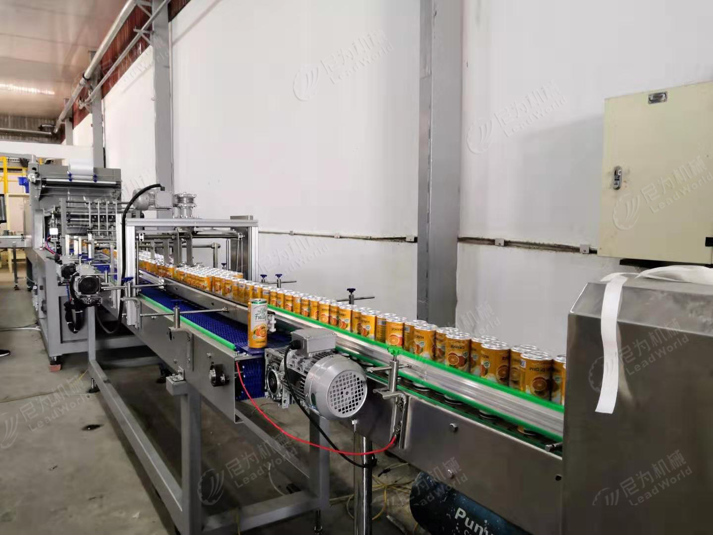 Automatic High Speed Linear Type PE Film Shrink Stretch Wrapping Packing Machine For Bottled Water Drink