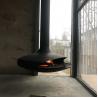 Buy cheap Hotel Indoor Suspended Heating Steel Stove Hanging Rotating Wood Fireplace from wholesalers