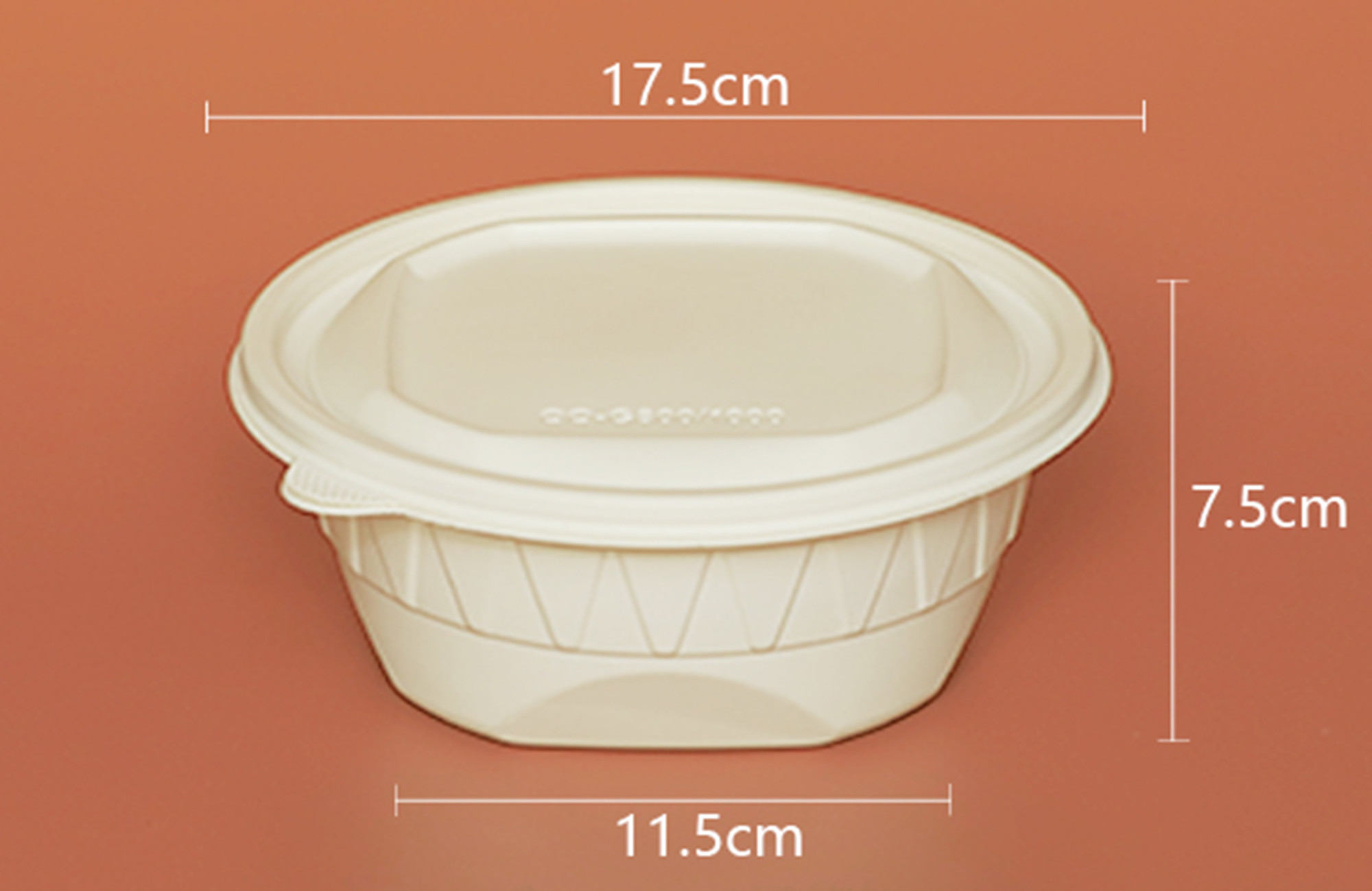 Biodegradable Microwavable Disposable Corn Starch Bowl With Lid