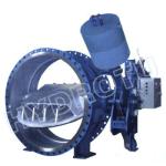 Dia. 50 - 3000 mm hydraulic counter weight Flanged Butterfly Valve for