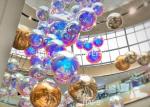 Advertising Silver Inflatable Mirror Balloon Reflective Ball Theme Decoration
