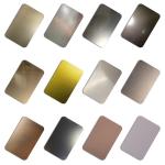 AISI ASTM Stainless Steel Plate Bead Blasted Metal Gold Color Sheet For Hotel