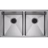 Buy cheap Square Undermount Stainless Steel Kitchen Sink / Double Bowl Topmount Home Kitchen Sinks from wholesalers