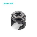 Black 12mm Cam Connector High Precision Furniture Cam Connector For Flat Pack