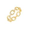 Buy cheap Silver 14K Gold Plated Link Ring with Clear CZ Offered by OEM in Silver from wholesalers