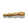 Buy cheap Natural Bamboo Cream 30g Luxury Glass Cosmetic Jars from wholesalers