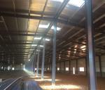 Z Purlin Q235 0.5mm Wall DFT 80um Steel Frame Warehouse
