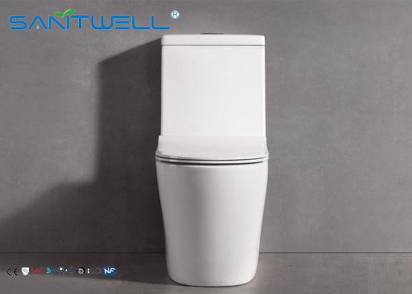 Buy cheap Bathroom Single Piece Toilet sanitary ware 1 hole siphonic WC from wholesalers